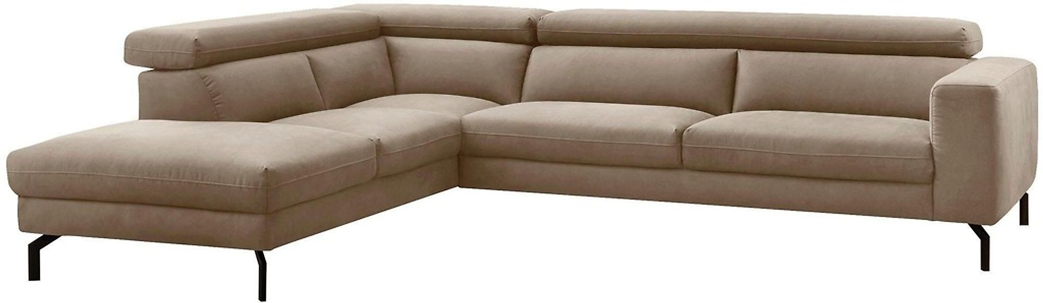 PLACES OF STYLE Ecksofa »Olanta, modern und bequem, Breite 305cm, Fuß 16cm günstig online kaufen