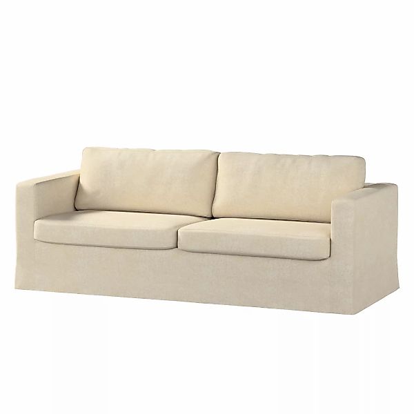 Bezug für Karlstad 3-Sitzer Sofa nicht ausklappbar, lang, grau-beige, Bezug günstig online kaufen