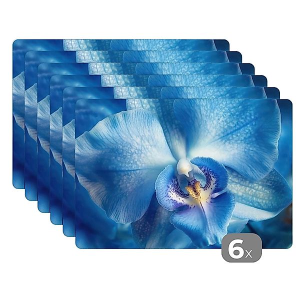 MuchoWow Platzset Blau - Orchidee - günstig online kaufen