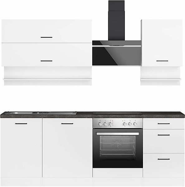 KOCHSTATION Küchenzeile "KS-Frieda Breite 220 cm" wahlweise mit E-Geräten, günstig online kaufen