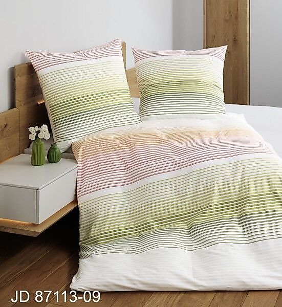 Janine Janine Mako-Satin Bettwäsche J. D. 87113 multicolor Größe:  155x200 günstig online kaufen