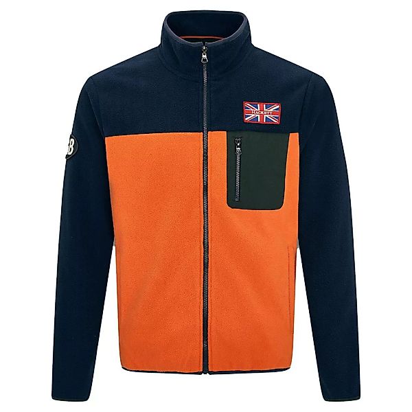 Hackett Polar Fleece Sweatshirt Mit Reißverschluss S Navy / Orange günstig online kaufen