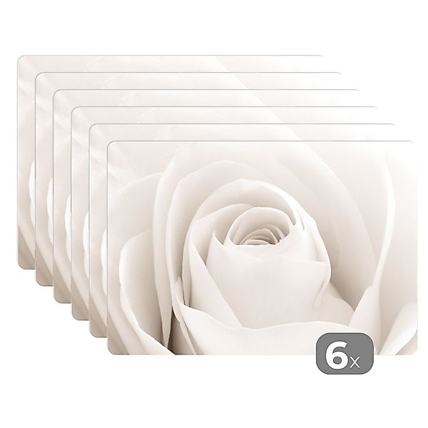 MuchoWow Platzset Rose - Weiß - günstig online kaufen
