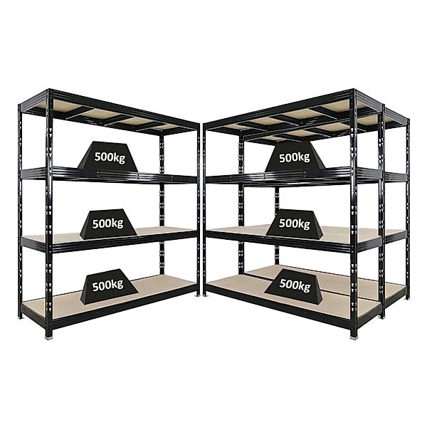 PROREGAL Mega Deal 3x Profi Schwerlastregal Rhino HxBxT 200x200x60cm 4 Span günstig online kaufen