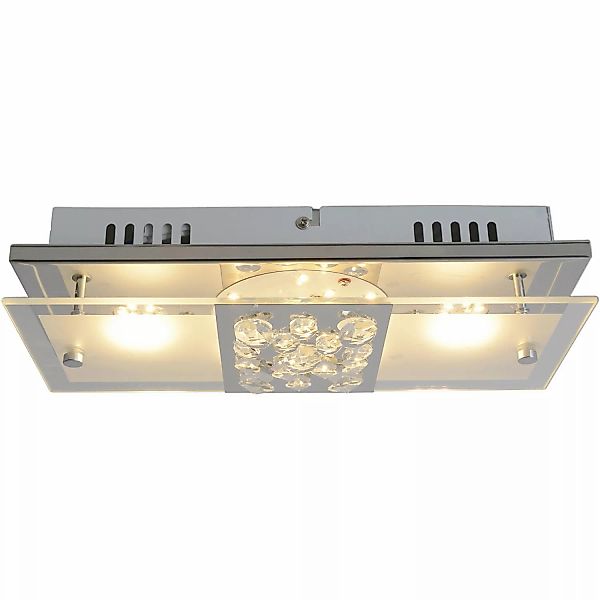 Näve Leuchten LED Deckenleuchte NV1230742 Chrom Glas B/H/T: ca. 12x8x30 cm günstig online kaufen