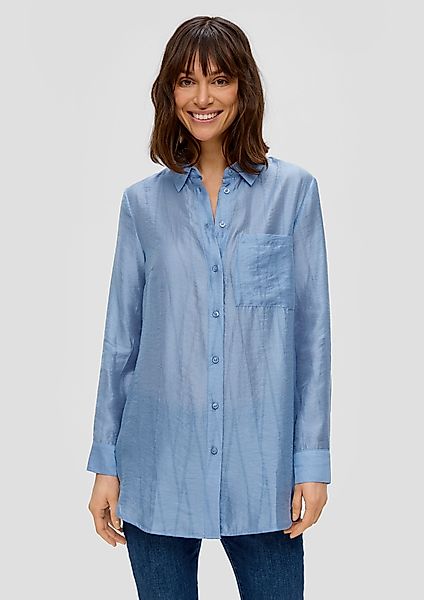 s.Oliver Langarmbluse Longbluse aus Lyocellmix günstig online kaufen