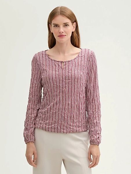 TOM TAILOR Langarmshirt Langarmshirt in Knitteroptik günstig online kaufen