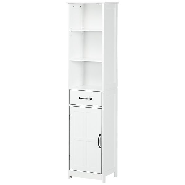 kleankin Badezimmerschrank schmale stand schrank mit 3 offenen fächern, sch günstig online kaufen