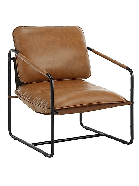 Woltu Loungesessel (1-St), mit Metallrahmen Kunstleder-Bezug, günstig online kaufen
