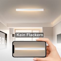Nettlife Deckenleuchten Schwarz Dimmbar Modern 107/53/80CM günstig online kaufen