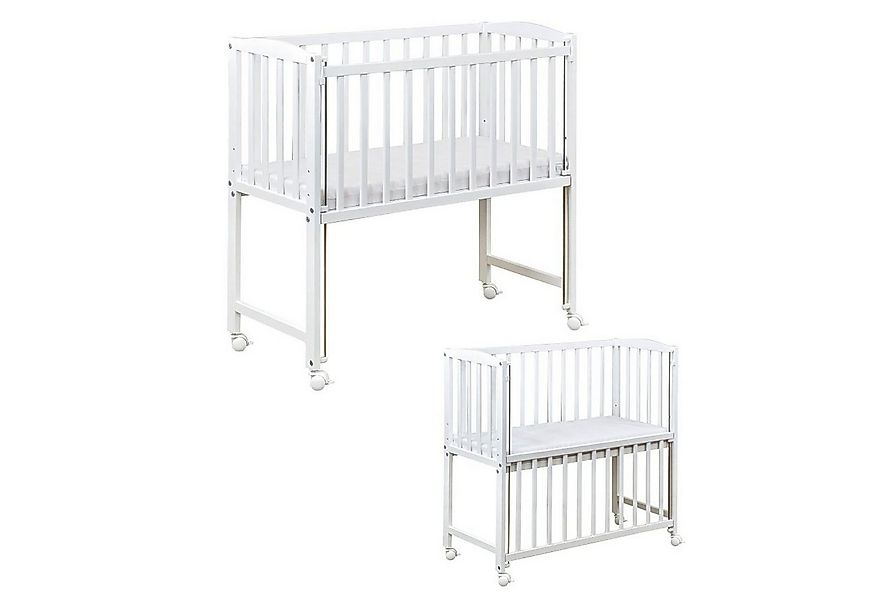 Baby-Delux Beistellbett Beistellbett, Babybett Stubenbett 90x40 weiß Kiefer günstig online kaufen