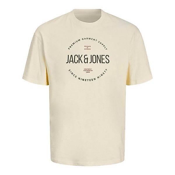 Jack & Jones Rundhalsshirt T-Shirt Tee Crew Neck mit großem Logo-Print auf günstig online kaufen