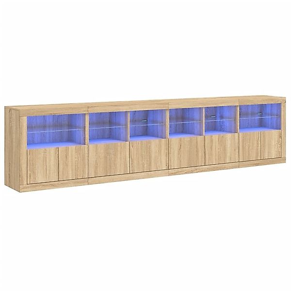 vidaXL Sideboard Sideboard mit LED-Leuchten Sonoma-Eiche günstig online kaufen
