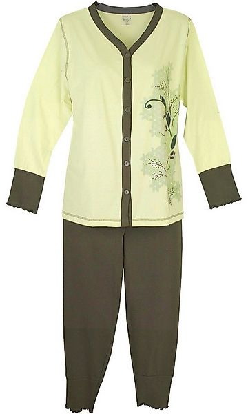 Consult-Tex Pyjama Damen Pyjama Schlafanzug DW311blau aus weicher Baumwolle günstig online kaufen