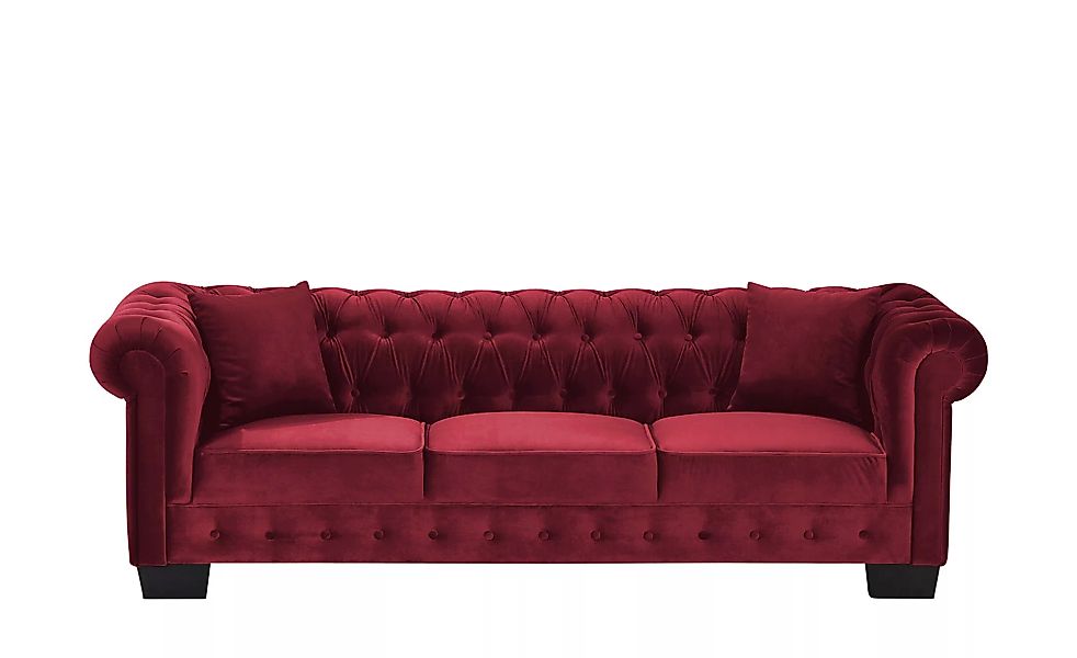 smart Sofa  Chelli - rot - 242 cm - 77 cm - 96 cm - Polstermöbel > Sofas > günstig online kaufen