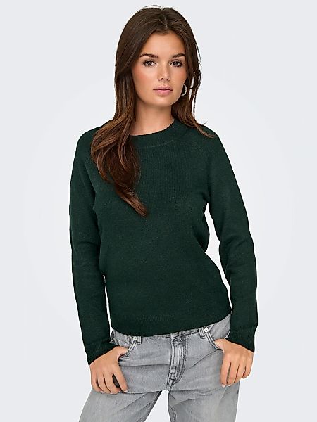 ONLY Rundhalspullover "ONLRICA LIFE L/S PULLOVER KNT NOOS" Materialmix, reg günstig online kaufen