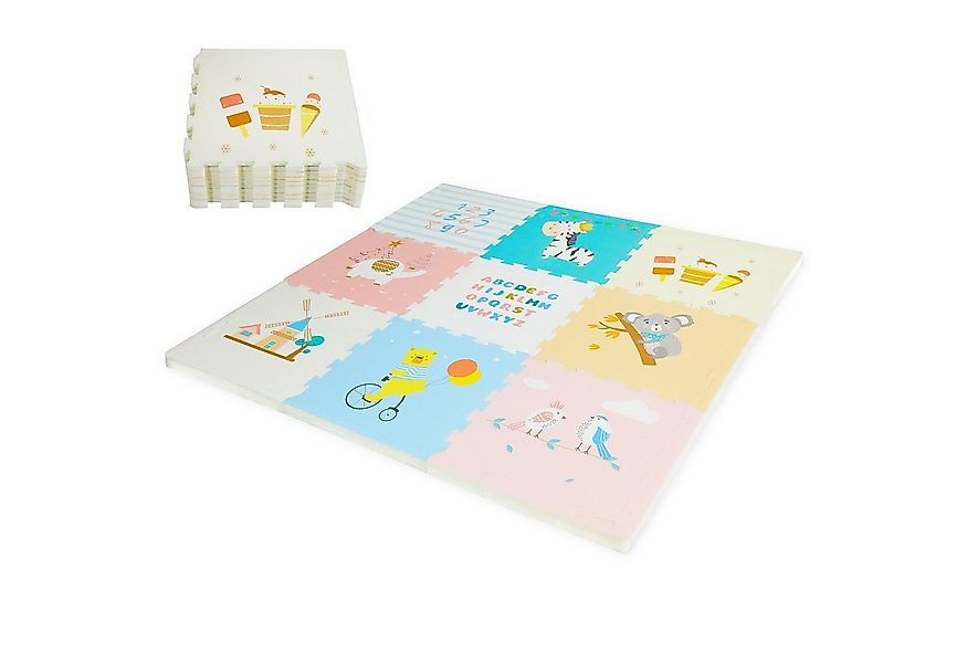 CCLIFE Puzzlematte Puzzlematte Krabbelmatte Spielmatte Baby XPE 60x60x2cm günstig online kaufen