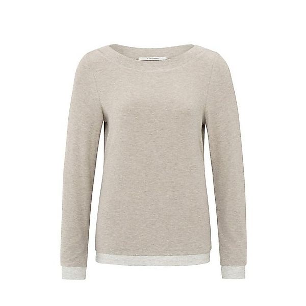 YAYA Langarmshirt Oberteil im Lagenlook mit kontrastierenden Abschlüssen günstig online kaufen