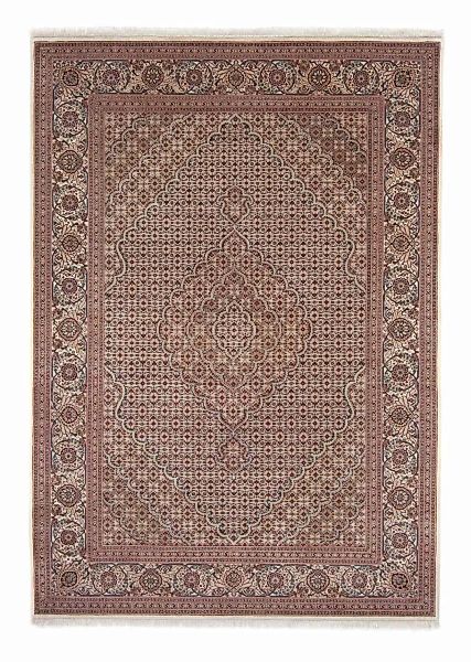 morgenland Seidenteppich »Täbriz Medaillon Beige 294 x 201 cm«, rechteckig, günstig online kaufen