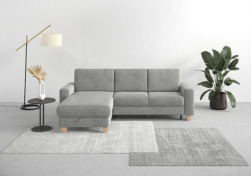 Home affaire Ecksofa "Summer L-Form", mit Recamiere, mit oder ohne Bettfunk günstig online kaufen