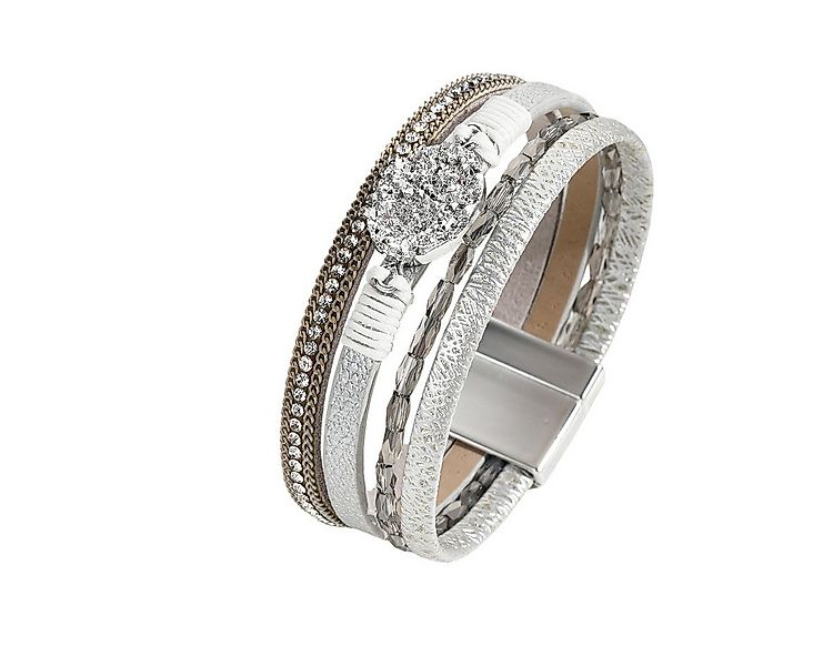 KARMA Lederarmband Damenarmband Wickelarmband Damen Magnetverschluss (Gesch günstig online kaufen