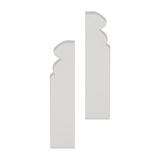 Kosche Außenecken für Kosche Sockelleiste Profi 16 mm x 80 mm Weiß 2 Stück günstig online kaufen