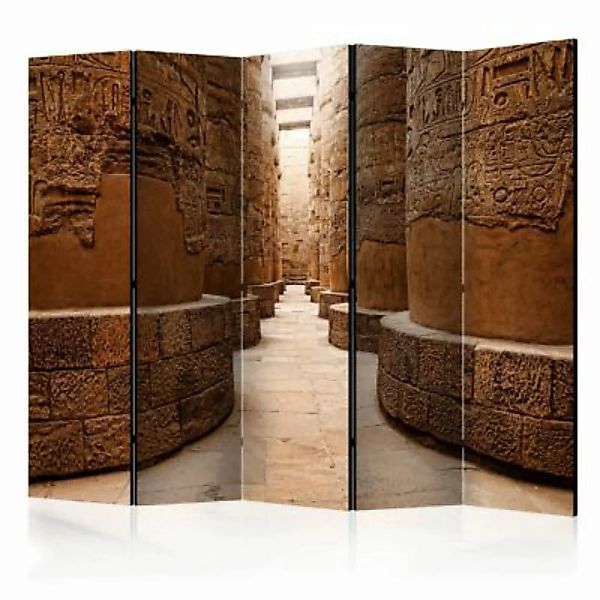 artgeist Paravent The Temple of Karnak, Egypt II [Room Dividers] braun Gr. günstig online kaufen