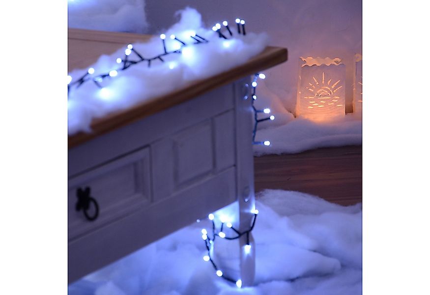 INtrenDU LED-Lichterkette Lichterkette 800LED kaltweiß 16m, mit itegriertem günstig online kaufen