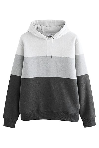 Next Kapuzensweatshirt Meliertes Kapuzensweatshirt in Blockfarben günstig online kaufen