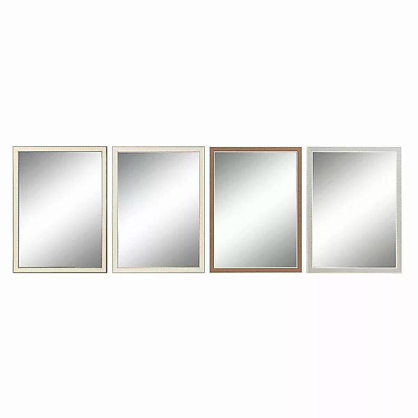 Wandspiegel Dkd Home Decor Kristall Grau Braun Weiß Ps Traditionell 4 Stück günstig online kaufen