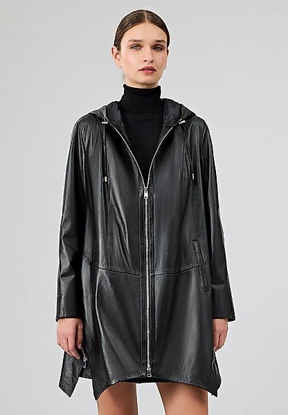 Derimod Lederjacke Daniela Leder-Trenchcoat Mit Kapuze günstig online kaufen