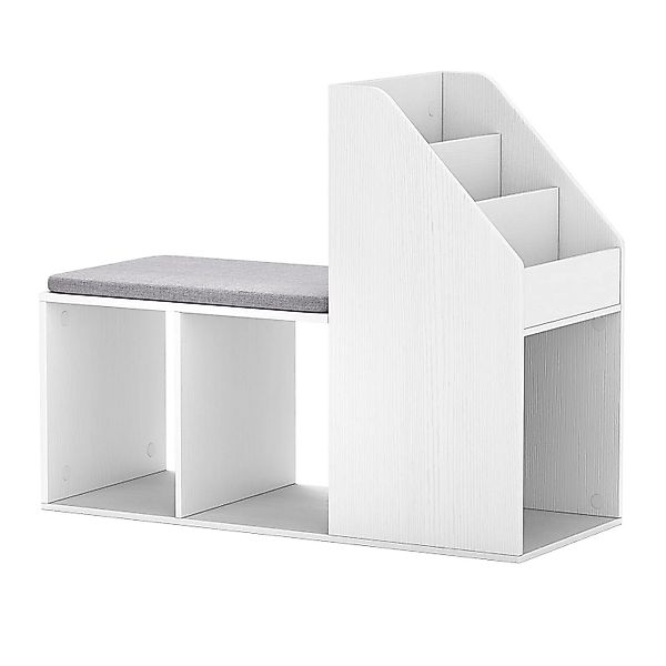 Costway Schuhbank mit Sitzfläche und Seitlichem Stauraum Weiß günstig online kaufen