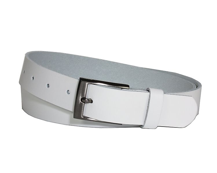 COLOGNEBELT Ledergürtel C20-SL 3 cm breiter Ledergürtel in Rot mit eckiger günstig online kaufen