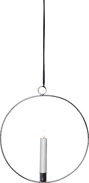 Star Trading LED-Kerze silber,hängend,D28cm 063-43 günstig online kaufen
