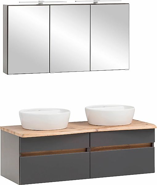 welltime Badmöbel-Set "Lienz" Spiegelschrank und Waschtisch, 2 Stk. tlg. günstig online kaufen