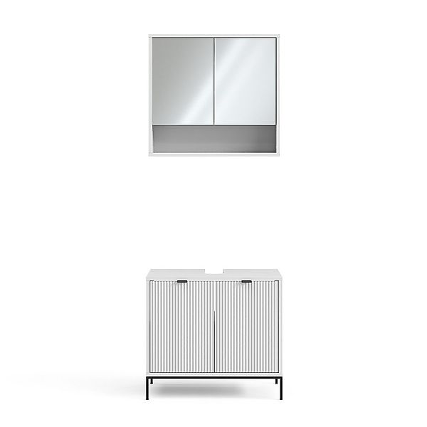 Vicco Badmöbel-Set Eliza, Weiß, 2 Teile, günstig online kaufen