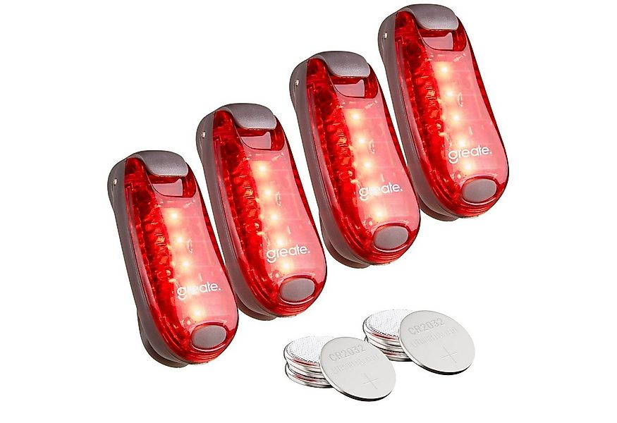 greate. LED Blinklicht 4x LED Blinklicht Schulranzen - Licht Clip Kinder Ru günstig online kaufen