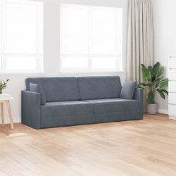 vidaXL Sofa Schlafsofa Dunkelgrau 213 x günstig online kaufen