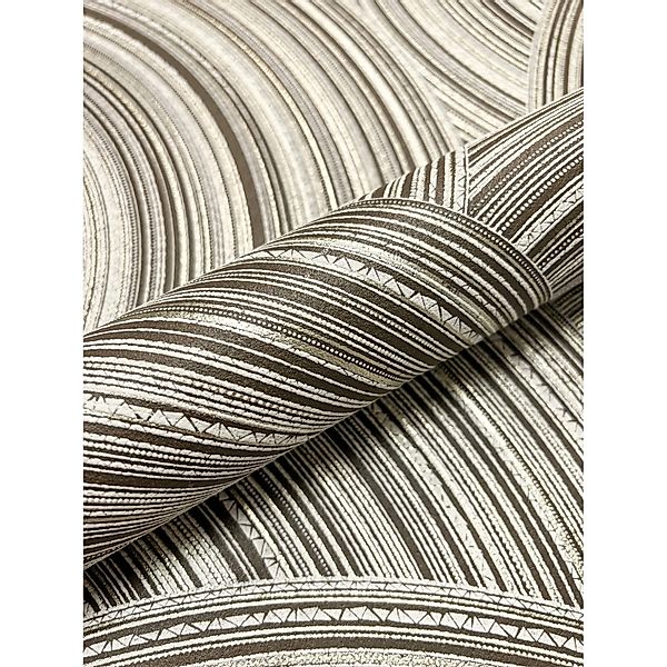 Newroom Vliestapete Chumbo Brown Leicht Glänzend Ethno FSC® günstig online kaufen