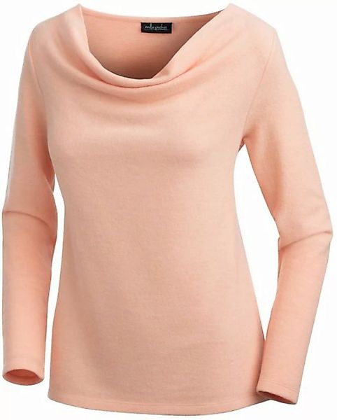 Emilia Parker Strickfleece-Pullover sehr trendig mit modischem Wasserfallkr günstig online kaufen