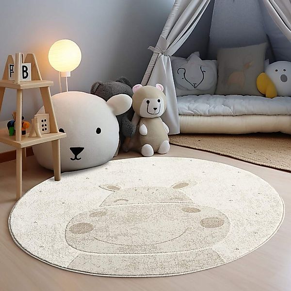 Carpet City Kinderteppich "MARA703" rund 11 mm Höhe Kinderzimmer, Kurzflor, günstig online kaufen