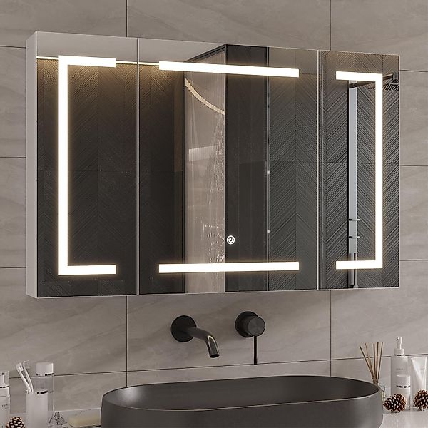 MSMASK Badezimmerspiegelschrank mit LED Beleuchtung und günstig online kaufen