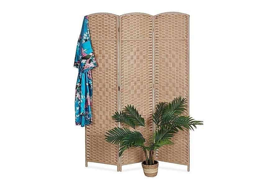 relaxdays Paravent in Natur günstig online kaufen