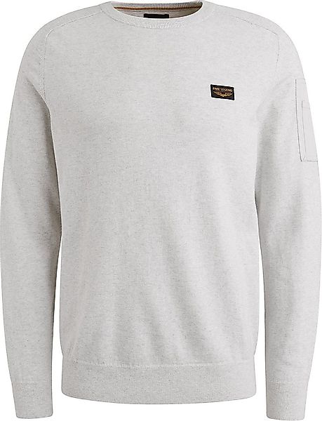 PME Legend American Classic Pullover Hellgrau Melange - Größe L günstig online kaufen