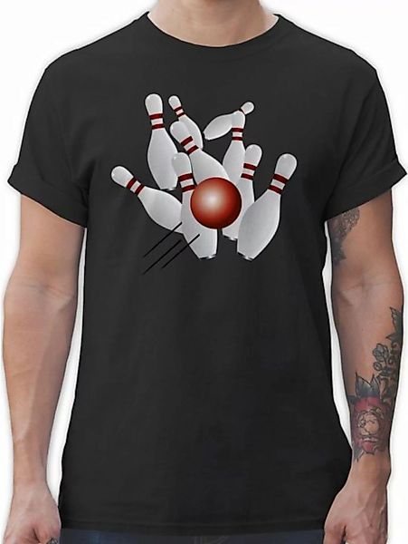 Shirtracer T-Shirt Kegeln alle 9 Kegeln Kugel Bowling & Kegeln günstig online kaufen