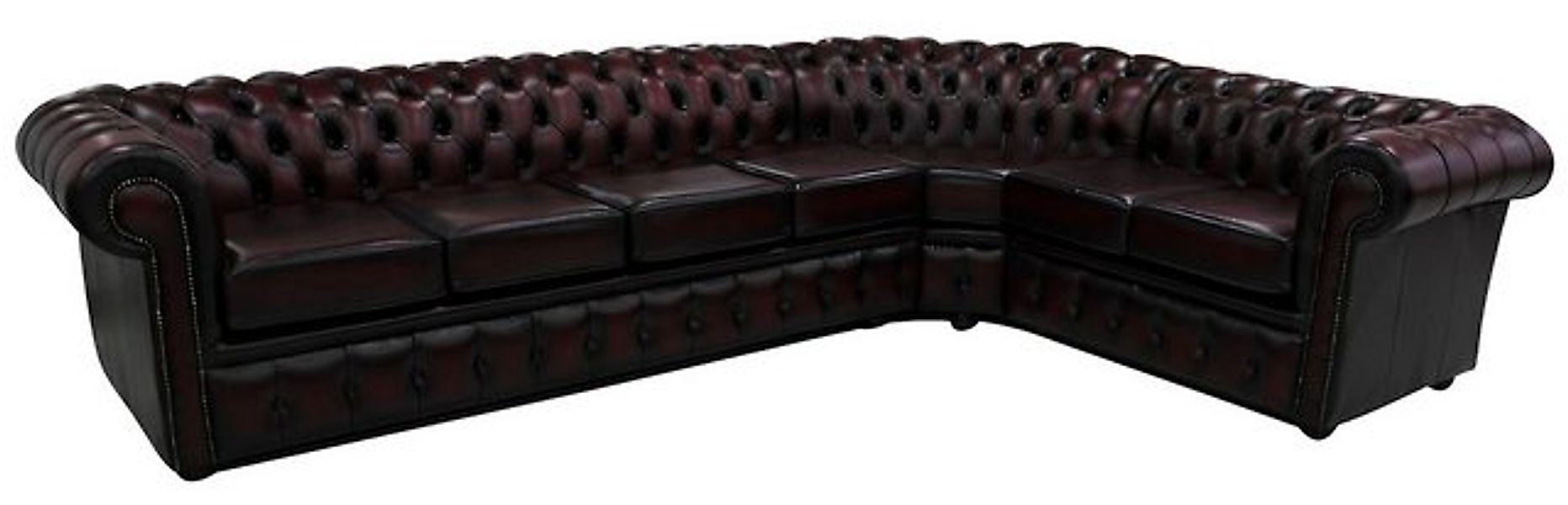 Xlmoebel Ecksofa Neues XXL Chesterfield Ecksofa Polster Ledercouch in L-For günstig online kaufen