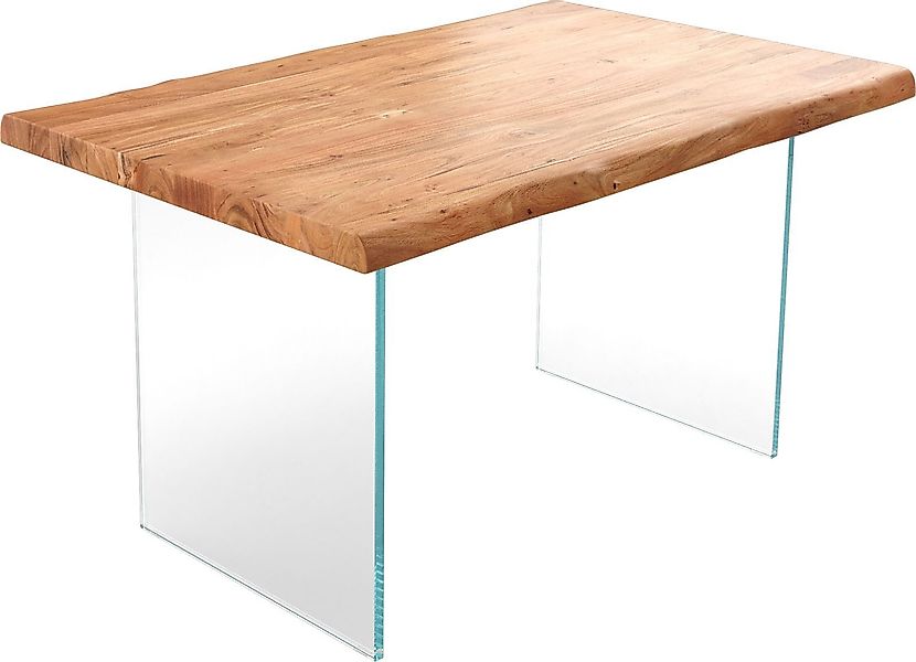 DELIFE Esstisch Edge, Akazie Natur 140x90 günstig online kaufen