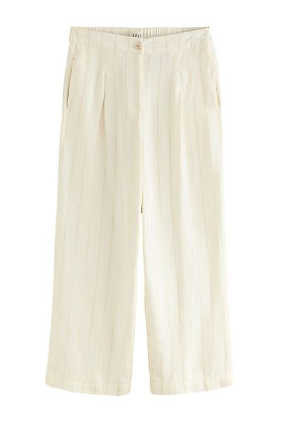 Next Leinenhose Gestreifte Hose mit weitem günstig online kaufen