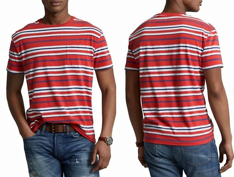 Polo Ralph Lauren T-Shirt POLO RALPH LAUREN Gauze Striped Tee T-Shirt Shirt günstig online kaufen