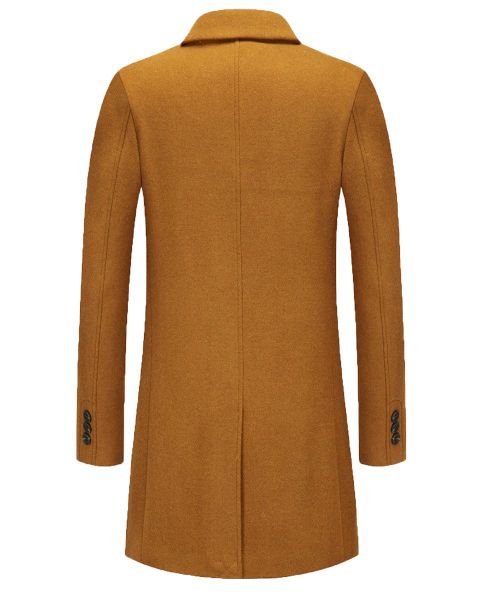 Allthemen Wollmantel Slim Fit Wintermantel Mittellang günstig online kaufen